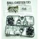 ball-caster omni-directionelle metal